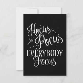 Carte Hocus Pocus Tout Le Monde Focus Enseignant