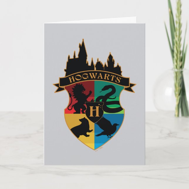 Carte HoGWARTS™ Castle Crest House Insigne de fierté (Devant)