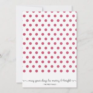 Carte Holiday Card Red Pattern