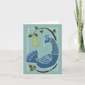 Carte Holiday greeting card, Christmas, 12 days