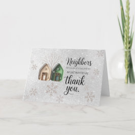 Carte Holiday Neighbor Thank You Card
