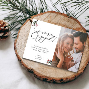 Carte Holly Berry Nous sommes engagés 1 Fête Photo