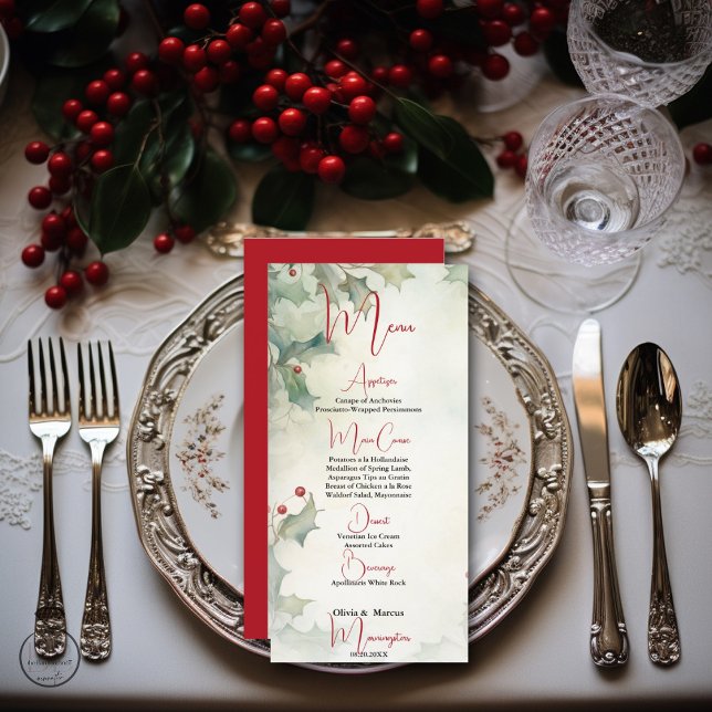 Carte Holly d'hiver et Berries (Créateur téléchargé)