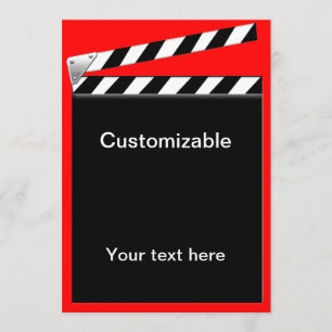 Carte Hollywood Clapper Personnalisable
