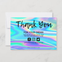 Holographique Couleur Maj Merci Média Insertion