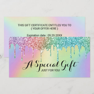 Carte Holographique Parties scintillant Drives Salon Cer