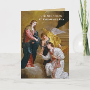 Carte Holy Rosary Gift Offering on St. Valentine's Day
