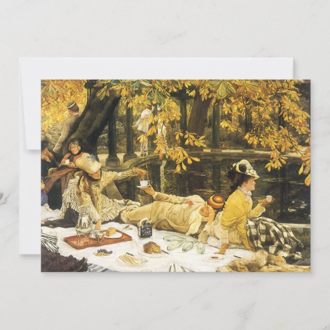 Carte Holyday, le pique-nique de James Tissot, Art Victo (Devant)