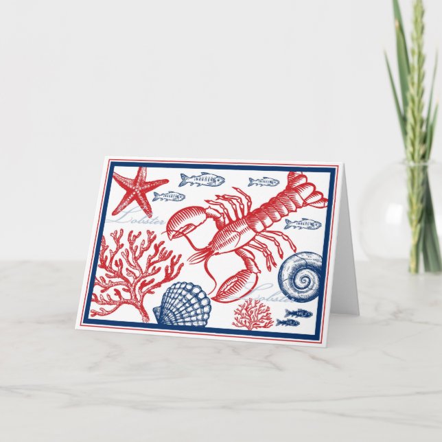 Carte Homard & Sea Life (Devant)