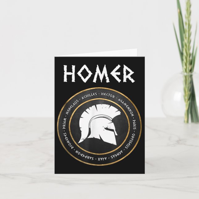 Carte Homer Les Héros Iliad Et Odyssée Du Trojan W (Devant)