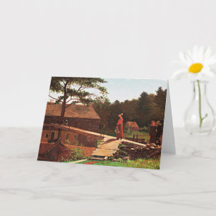 Carte Homer - Old Mill, célèbre peinture,