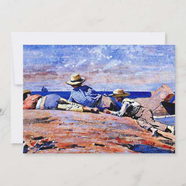 Carte Homer - Trois Garçons sur le rivage (Devant)