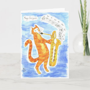 Carte Hommage à défunt grand Gerry Mulligan