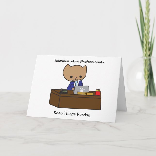 Carte Homme - Cat administratif Funny Personnaliser (Devant)