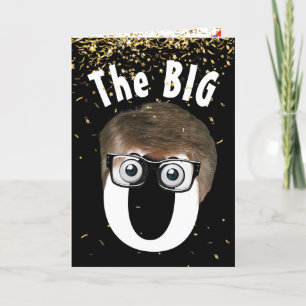 Carte Homme de 30e anniversaire en noir