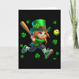 Carte Homme de la Saint-Patrick jouant aux shamrocks Sof