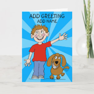 Carte Homme et son meilleur ami Anniversaire