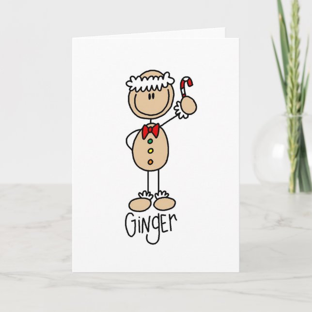Carte Homme Gingerbread (Devant)