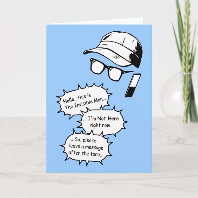 Carte Homme invisible (Devant)