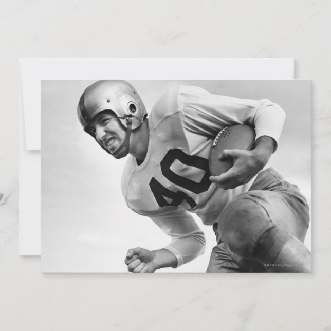 Carte Homme jouant au football 3 (Devant)