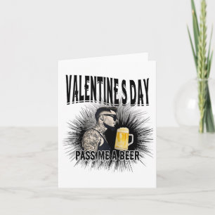 Carte Homme tatoué anti Saint-Valentin pour hommes
