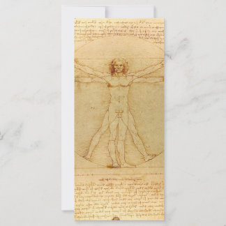 Carte Homme vitruvien par Leonardo Da Vinci