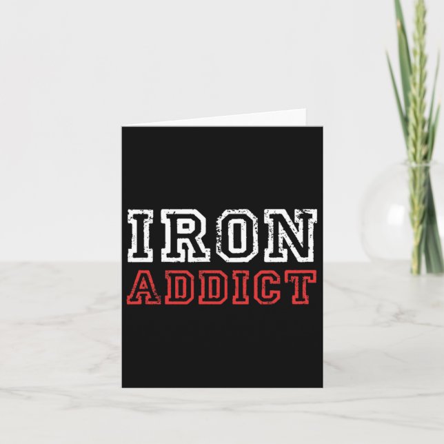 Carte Hommes Addict De Fer Salle De Fitness Fitness Fitn (Devant)