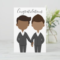 Hommes Mariages Africains-Américains Félicitations