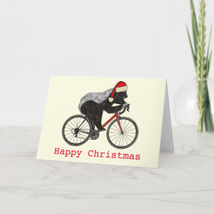 Carte Honey Badger Cycliste Festif de Badass amusant 