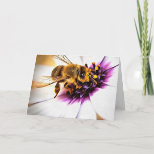 Carte Honey Bee Sur L'Art Acrylique Africain Daisy