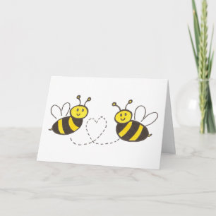 Carte Honey Bees with Heart