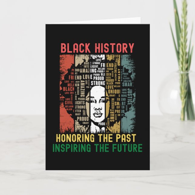 Carte Honoring The Past Inspiring Future Black History (Devant)