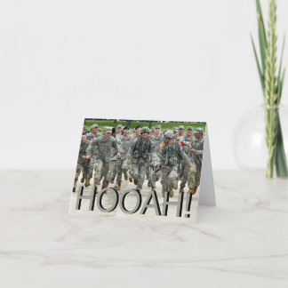 Carte Hooah ! Cadet du camp d'embarquement du soldat de 