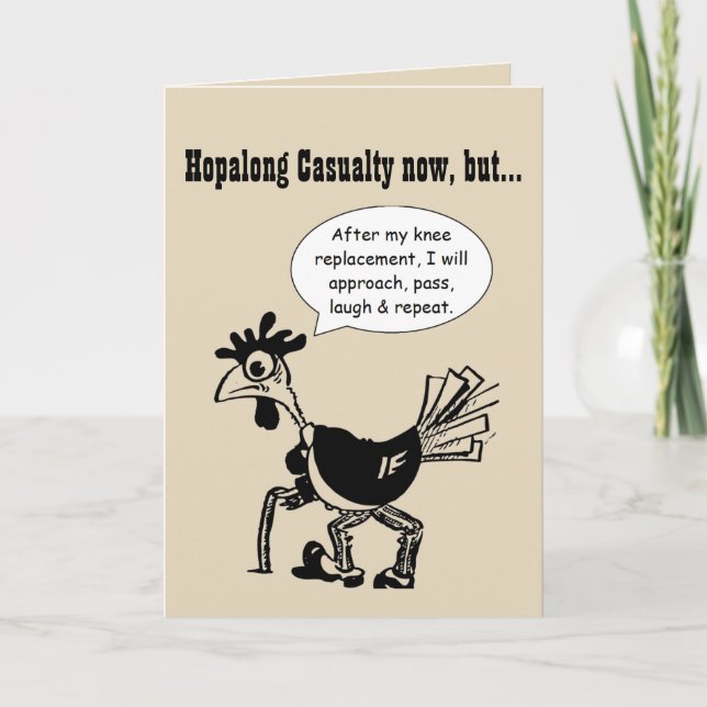 Carte Hopalong Blessures jusqu'au remplacement du genou (Devant)