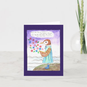 Carte Hope Emily Dickenson poème ami Sympathy Support 