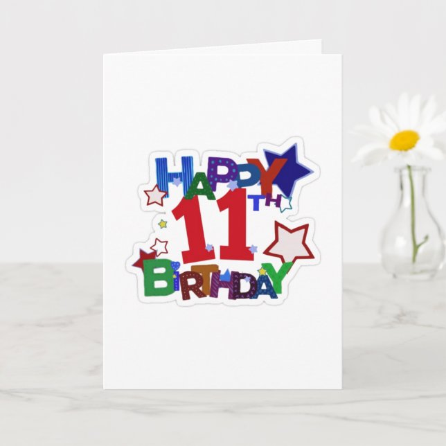 CARTE HOPE IT IS COOL LIKE YOU "11 YEARS OLD" CARD (Petite plante)