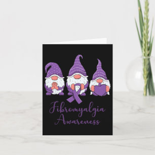 Carte Hope Love Gnomes Purple Ribbon Fibromyalgia Award
