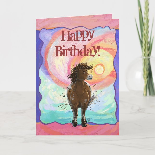 Carte Horaire de la fête Appaloosa Horse (Devant)