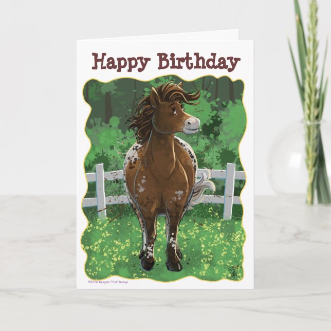 Carte Horaire de la fête Appaloosa Horse (Devant)