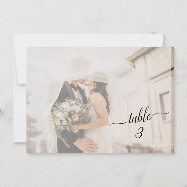 Carte Horizontal ✨ belle photo de Mariage de couple défr (Devant)