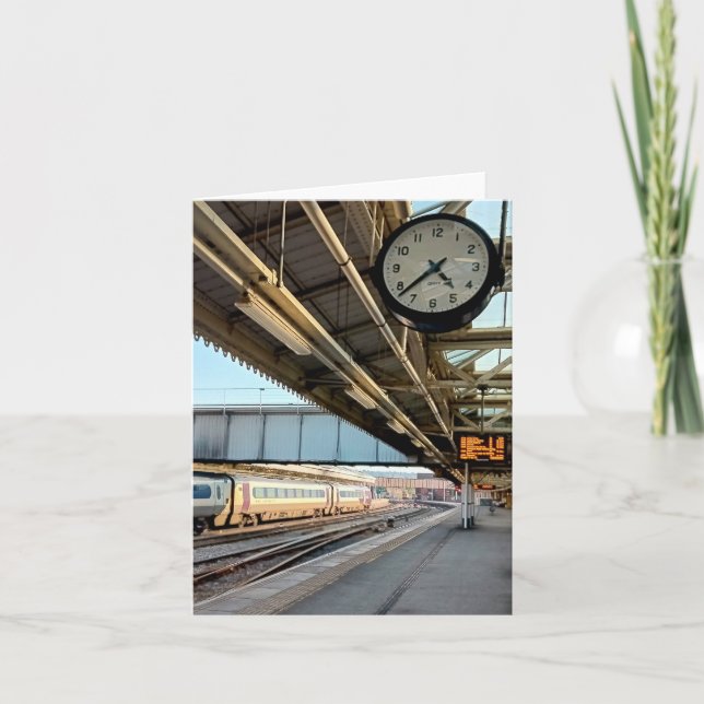 Carte Horloge à la gare (Devant)