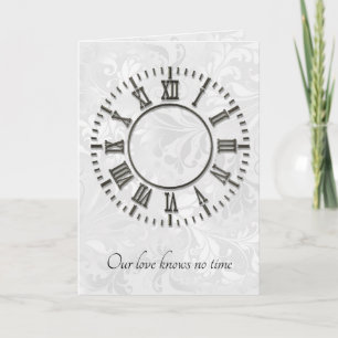 Carte Horloge Anniversaire sans mains
