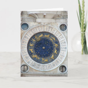Carte Horloge astrologique, Piazza San Marco, Venise