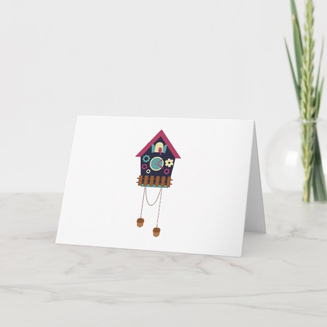 Carte Horloge Cuckoo (Devant)