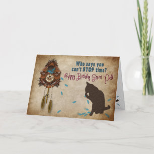 Carte Horloge Cuckoo Anniversaire - Secret Pal