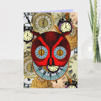 Carte Horloge d'anniversaire des vols horaires
