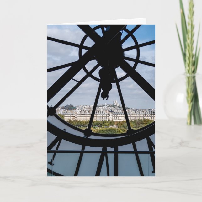Carte Horloge géante en verre au Musée d'Orsay - Paris (Devant)