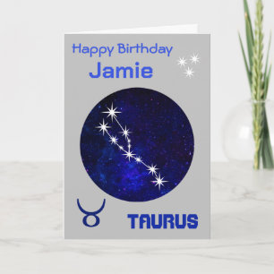 Carte Horoscope Taurus zodiac
