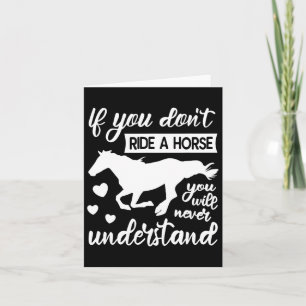 Carte Horse Citation Horsemanship Horseback équitation E