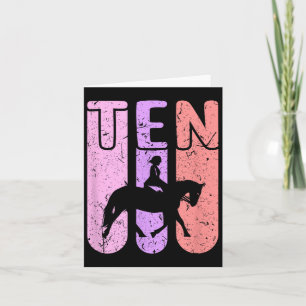 Carte Horse Girl 10e Anniversaire Équitation